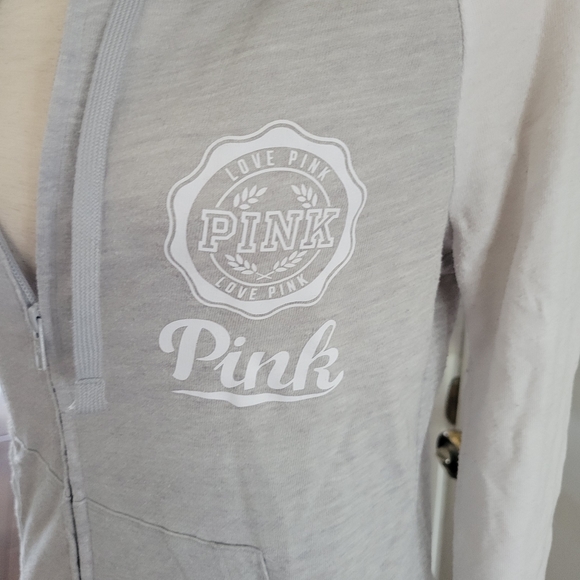 VS Pink Lightweight Zipper Hoodie - Picture 4 of 5